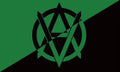 VEGAN ANARCHISM Anarchy Punk 5x3 feet FLAG 150cm x 90cm