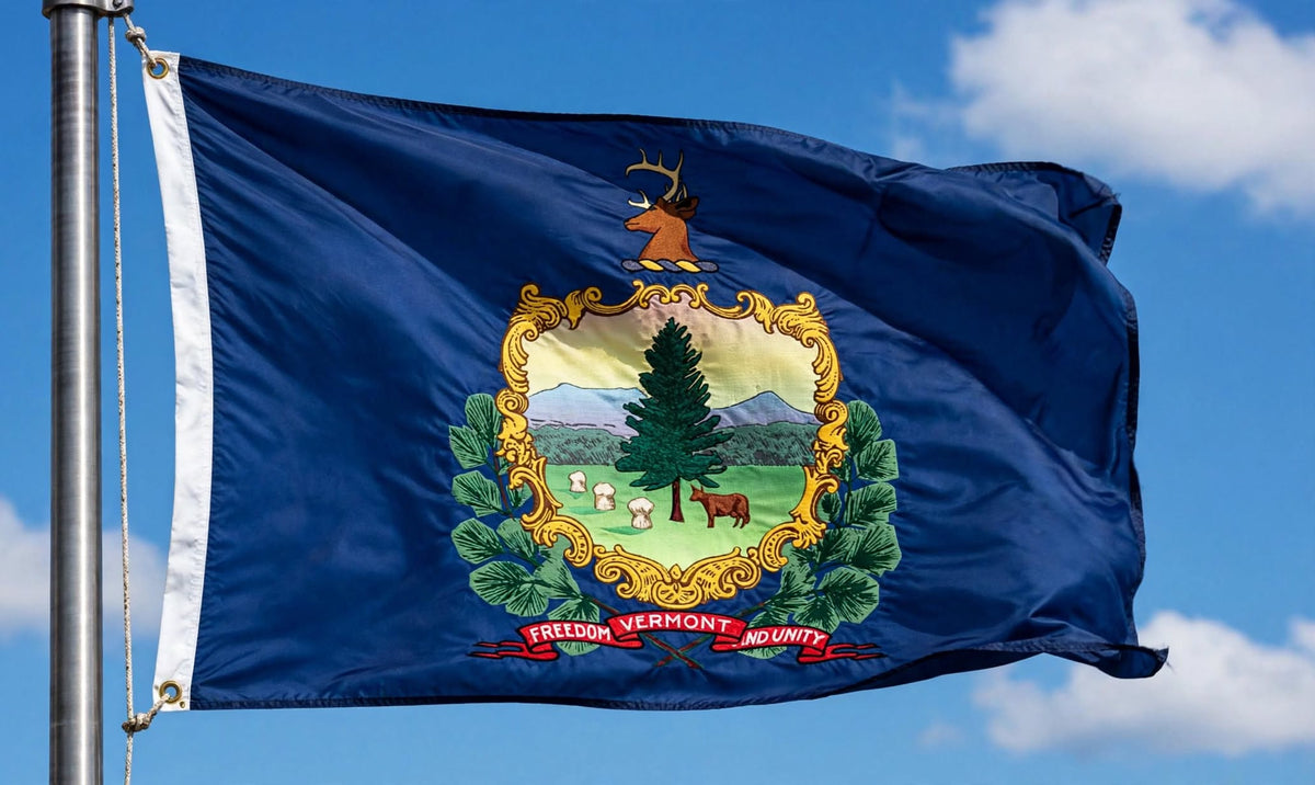 VERMONT FLAG 150cm x 90cm (5x3 feet)