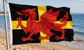 ST DAVID WALES WITH DRAGON 5x3 feet FLAG 150cm x 90cm WELSH