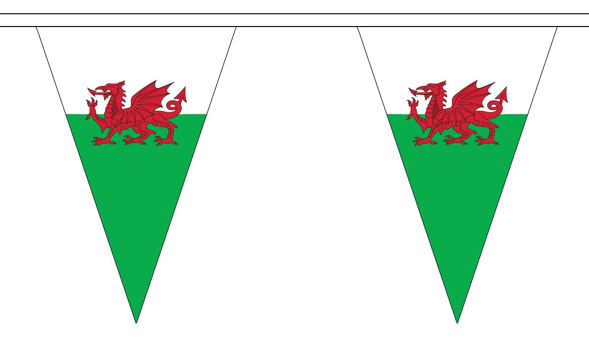 WALES FLAG BUNTING 12 Metres