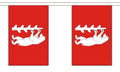 WARWICKSHIRE NEW 3 METRE BUNTING 10 FLAGS flag