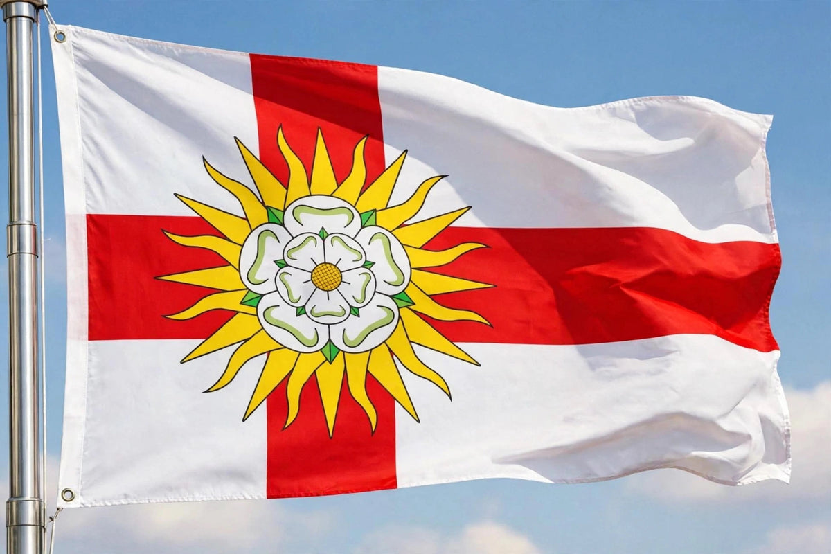 WEST RIDING OF YORKSHIRE 5 X 3 FEET FLAG polyester fabric UK ENGLAND