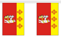 WARWICKSHIRE OLD STYLE 9 METRE BUNTING 30 FLAGS flag 22cm x 15cm