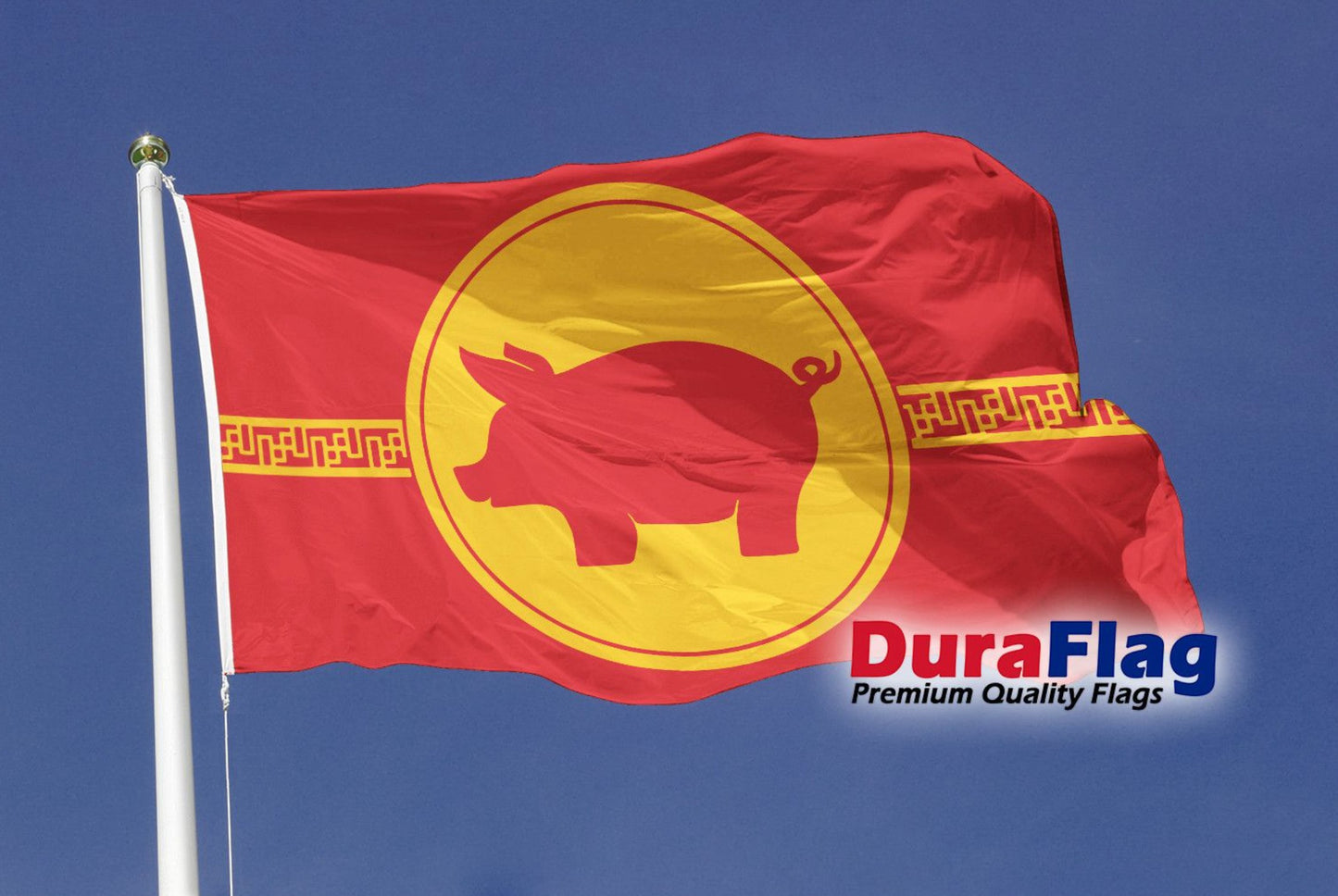 Year Of The Pig Courtesy DuraFlag Rope and Toggled (20in x 12in)