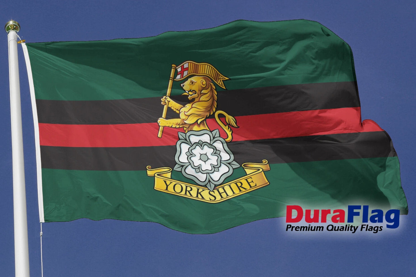 Yorkshire Regiment Courtesy DuraFlag Rope and Toggled (20in x 12in)