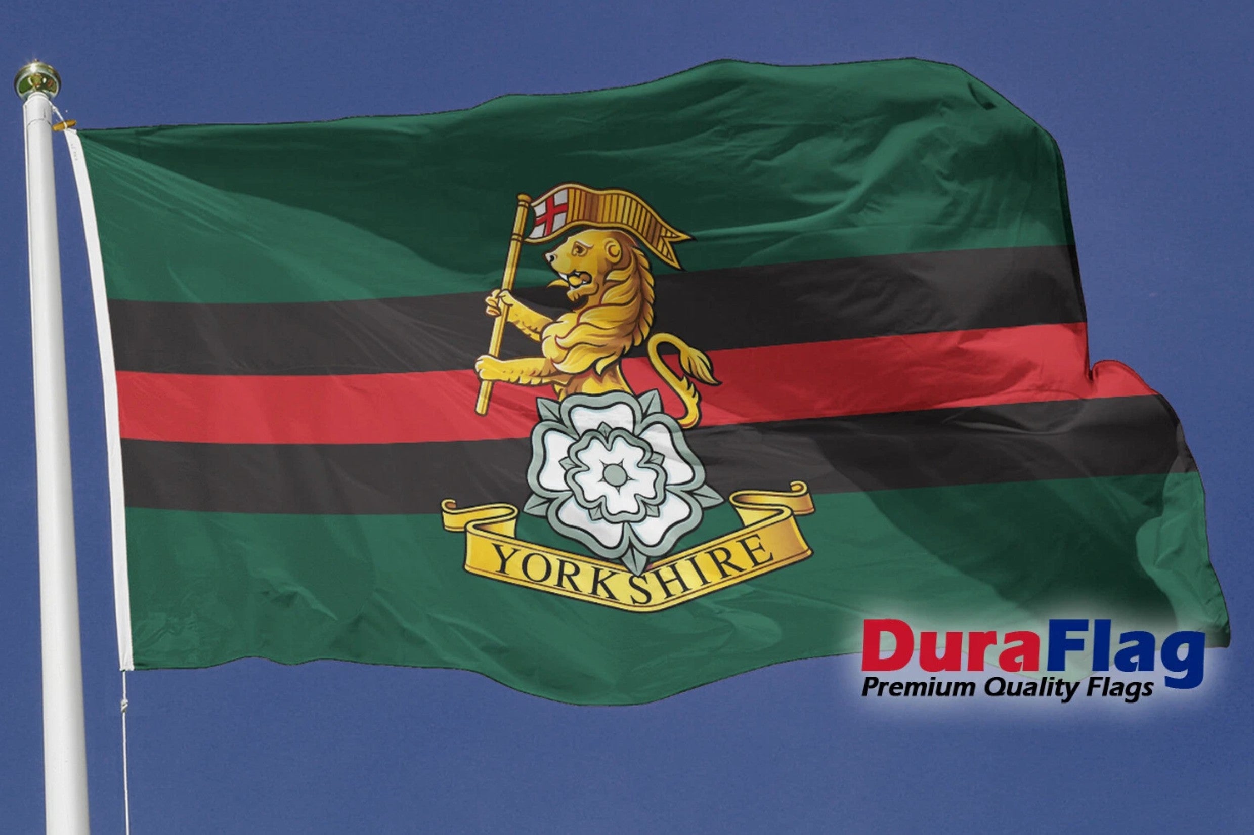 Yorkshire Regiment Courtesy DuraFlag Rope and Toggled (20in x 12in)