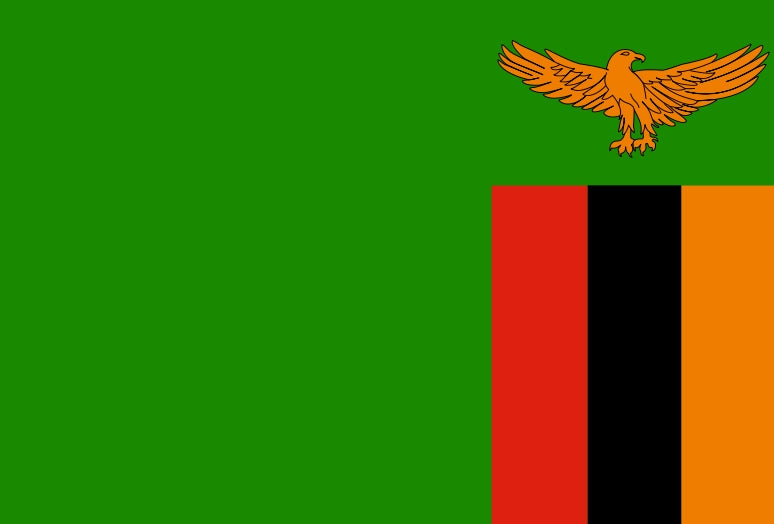 ZAMBIA 18" x 12" FLAG suitable for Boats Caravans Treehouses flags ZAMBIAN