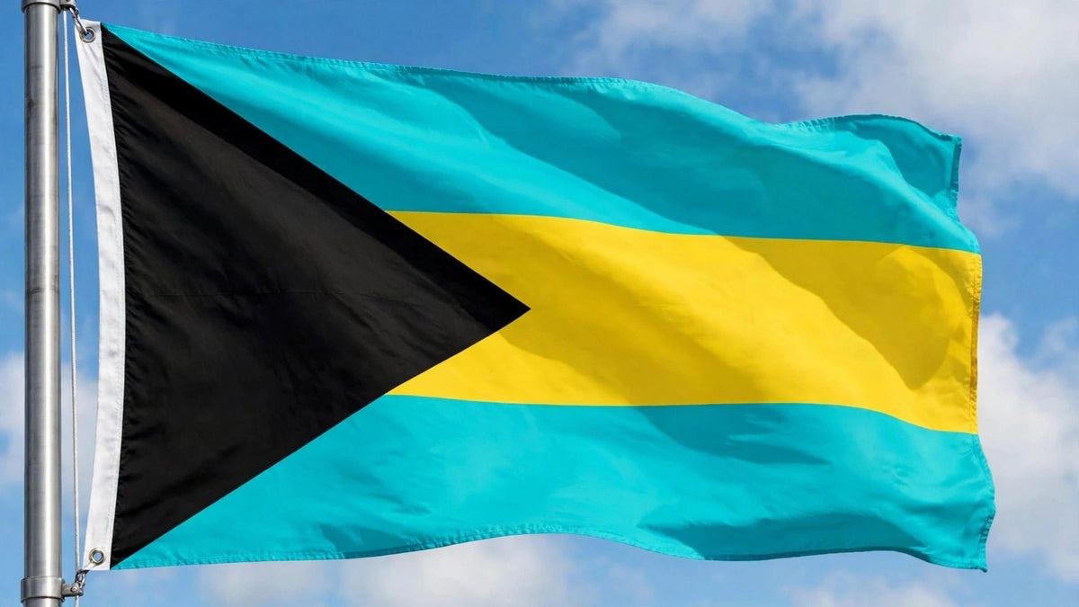 BAHAMAS FLAG 150cm x 90cm (5x3 feet)