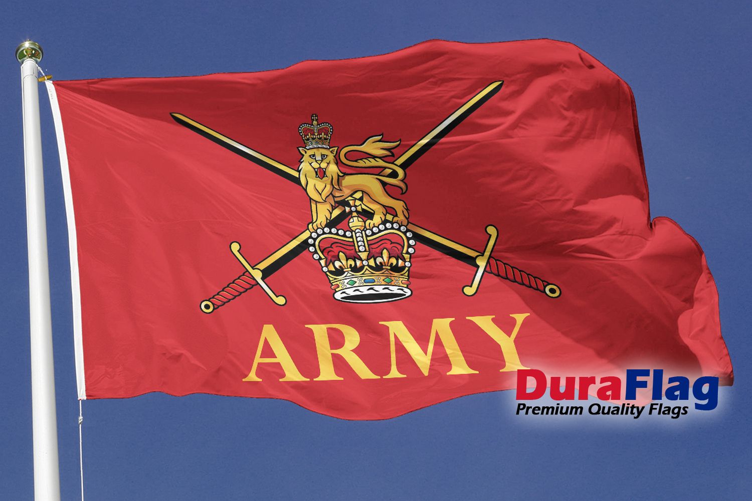 British Army Large DuraFlag Rope and Toggled (8ft x 5ft) COFFIN DRAPE