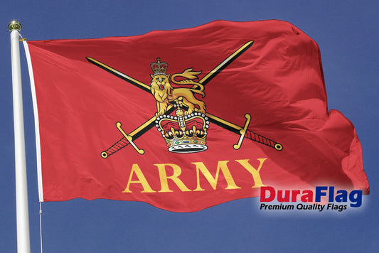 BRITISH ARMY DURAFLAG 150cm x 90cm 5x3 FEET HIGH QUALITY FLAG ROPE & TOGGLE