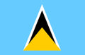 ST LUCIA Caribbean 3x2 feet FLAG 90cm x 60cm notting hill carnival west indies
