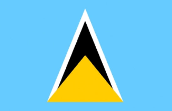 ST LUCIA Caribbean 3x2 feet FLAG 90cm x 60cm notting hill carnival west indies