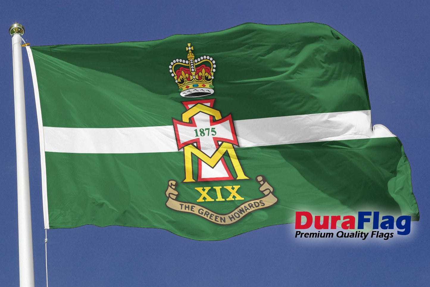 GREEN HOWARDS DuraFlag Rope and Toggled (5ft x 3ft)