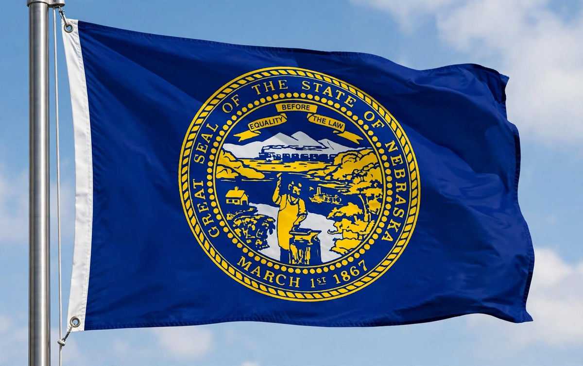 NEBRASKA USA FLAG 150cm x 90cm (5x3 feet)