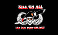 KILL EM ALL LET GOD SORT EM OUT 5x3 feet FLAG 150cm x 90cm flags SKULL