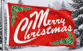 MERRY CHRISTMAS RED 5x3 feet FLAG 150cm x 90cm