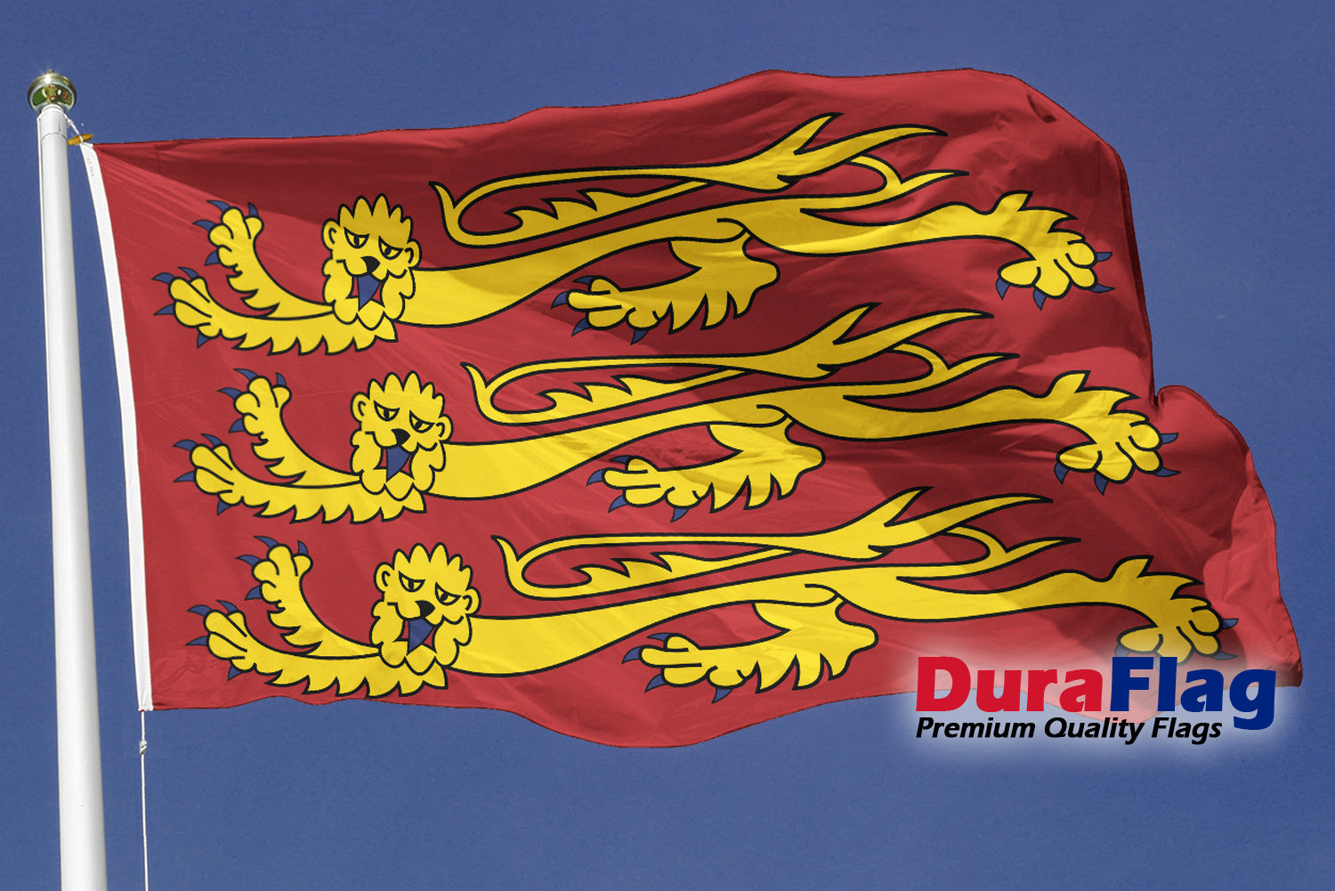 Richard The Lionheart Courtesy DuraFlag Rope and Toggled (20in x 12in)