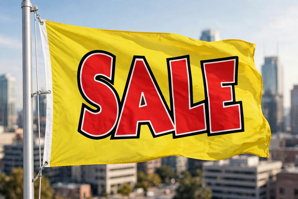 SALE Yellow and red 5x3 feet FLAG 150cm x 90cm