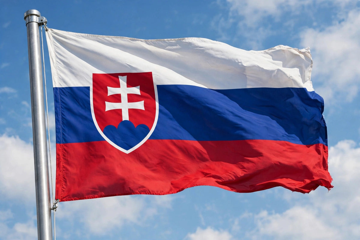 SLOVAKIA FLAG 240cm x 150cm (8x5 feet)