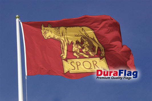 SPQR Style B Courtesy DuraFlag Rope and Toggled (20in x 12in) Roman Empire