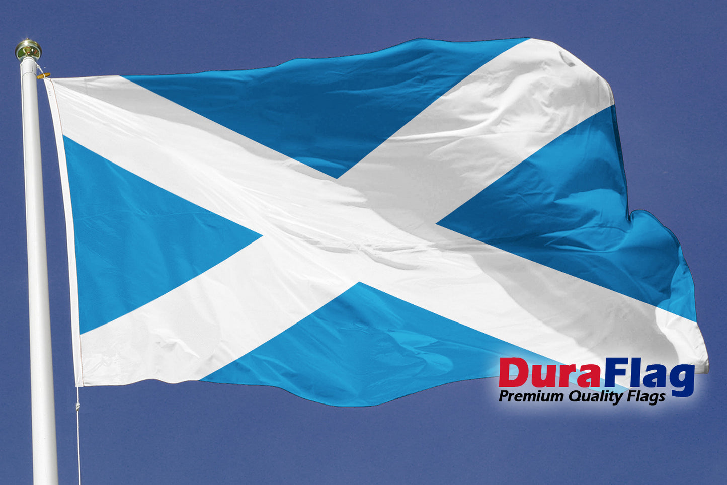 St Andrews (Light Blue) Courtesy DuraFlag Rope and Toggled (20in x 12in)