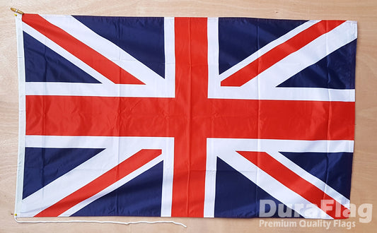 Union Jack Courtesy DuraFlag Rope and Toggled (20in x 12in)