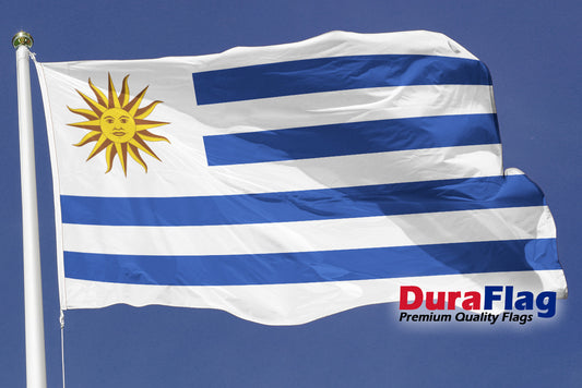 Uruguay Courtesy DuraFlag Rope and Toggled (20in x 12in)