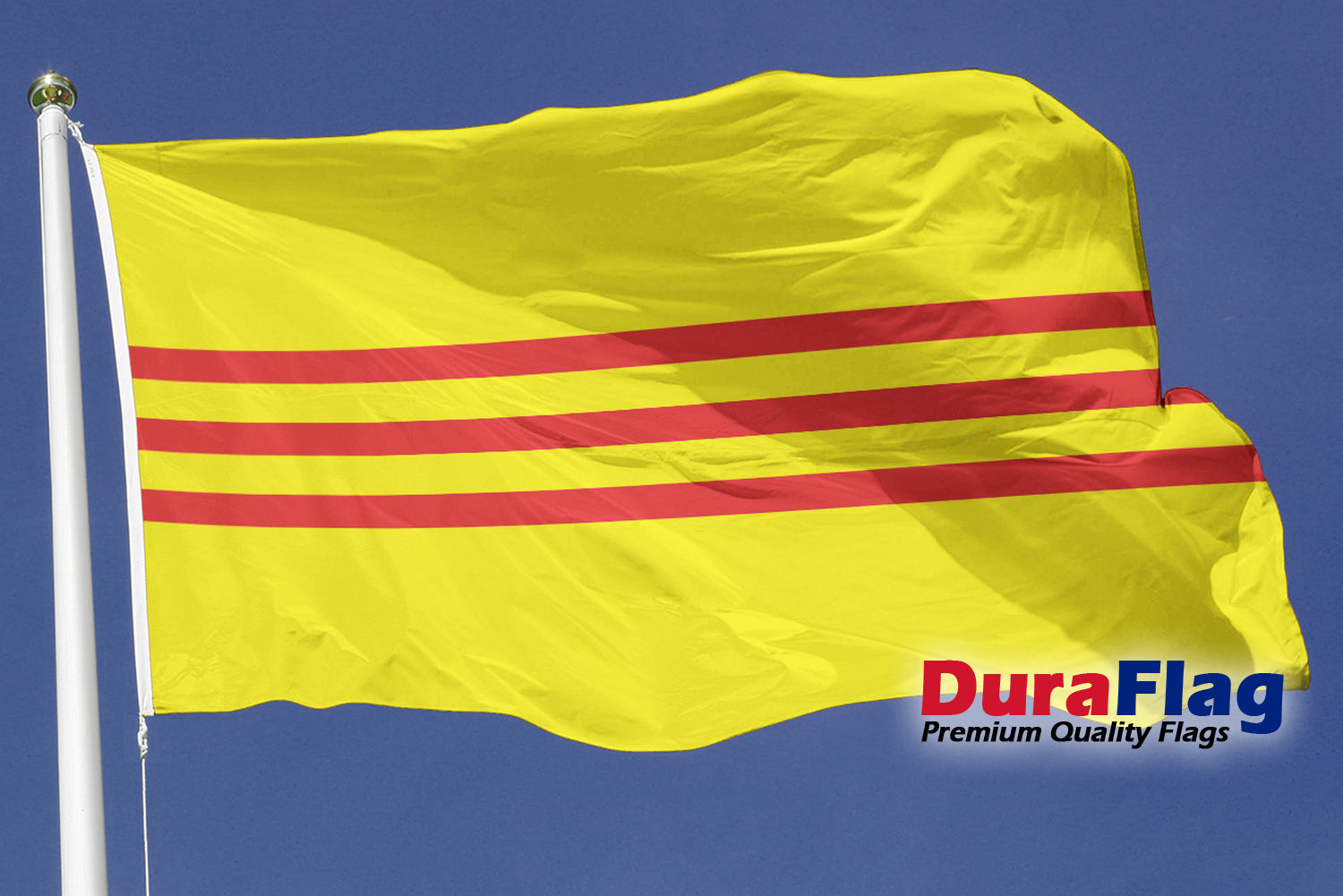 Vietnam Old Courtesy DuraFlag Rope and Toggled (20in x 12in)
