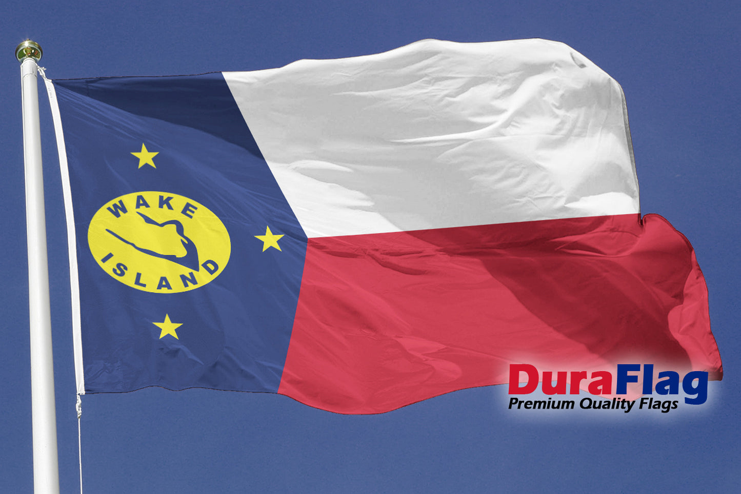 Wake Island Courtesy DuraFlag Rope and Toggled (20in x 12in)