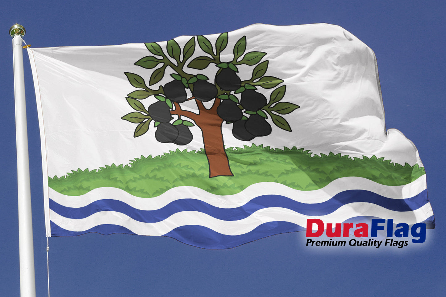 Worcestershire (Old) Courtesy DuraFlag Rope and Toggled (20in x 12in)